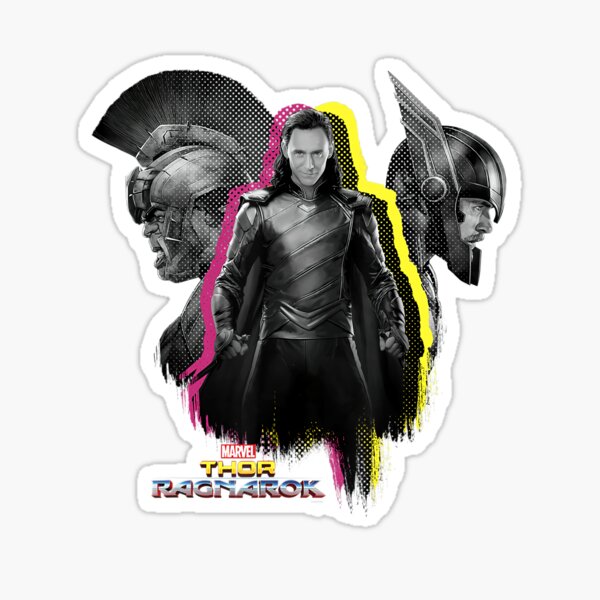 Pegatina Loki Variant Ragnarok Loki Hulk Neon Pop Semitono De