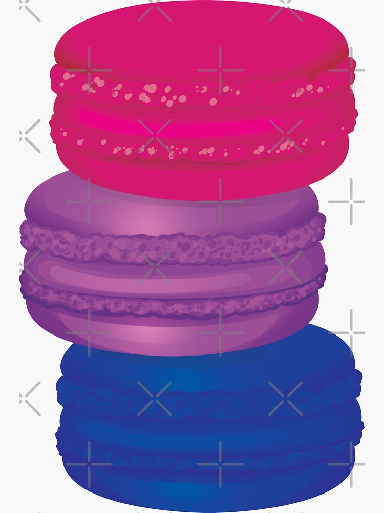 Bisexual Pride Macaron Gift Bisexual Colorful Sweet Pastel Dessert