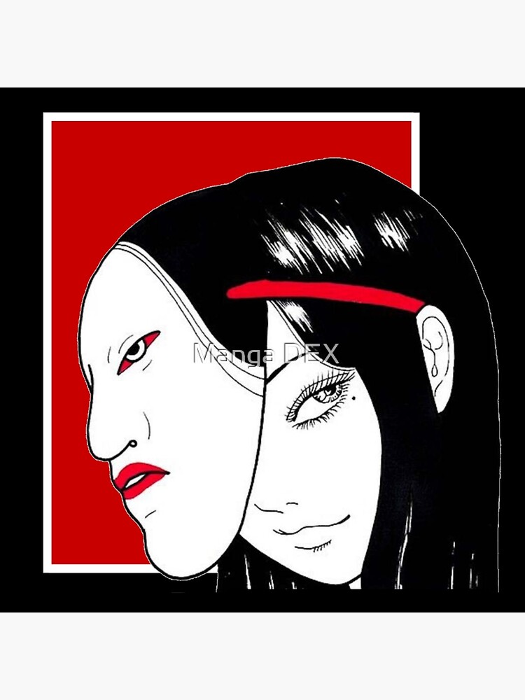 Tomie Junji Ito Mask Art Print For Sale By Kepidek Redbubble