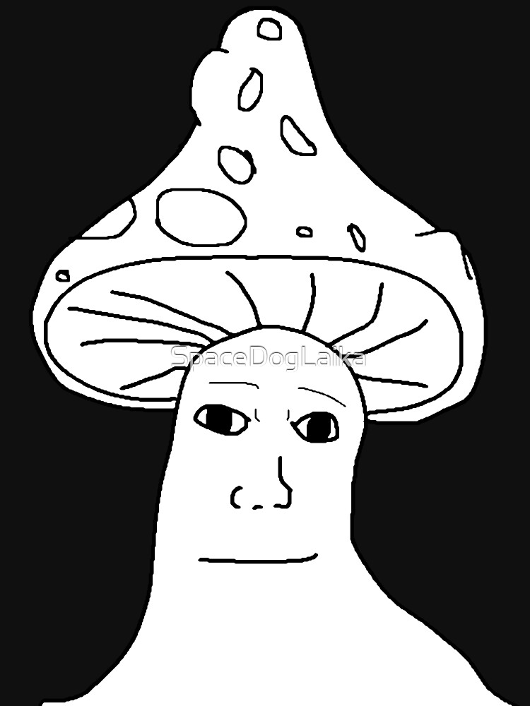 Shroomjak Mushroom Wojak Meme Ironic Feels Guy T Shirt By