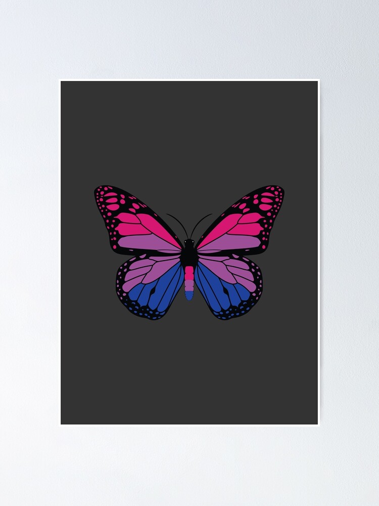 Bisexual Butterfly Pride Gift Bi Bisexual Colorful Monarch Butterfly