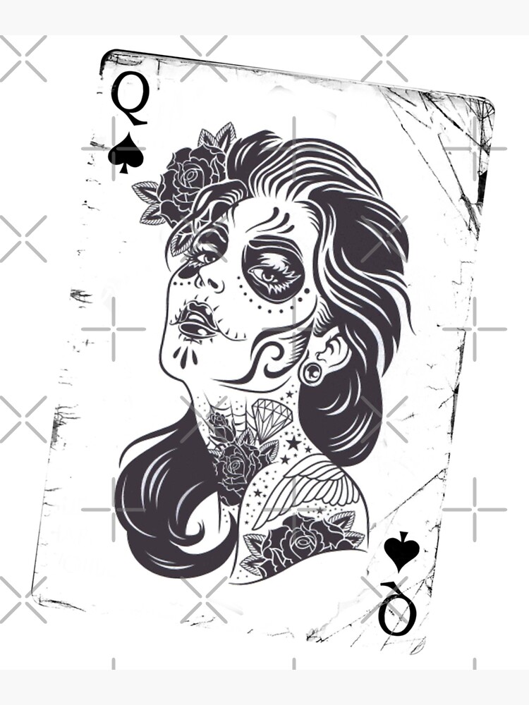 Queen Of Spades Poster For Sale By Fun Paf Redbubble