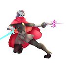 Hyper Light Drifter Sticker 1 by Blue's Sketchbook