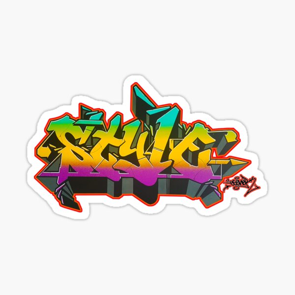 Style By Esone Urban Graffiti Street Style Sticker For Sale By