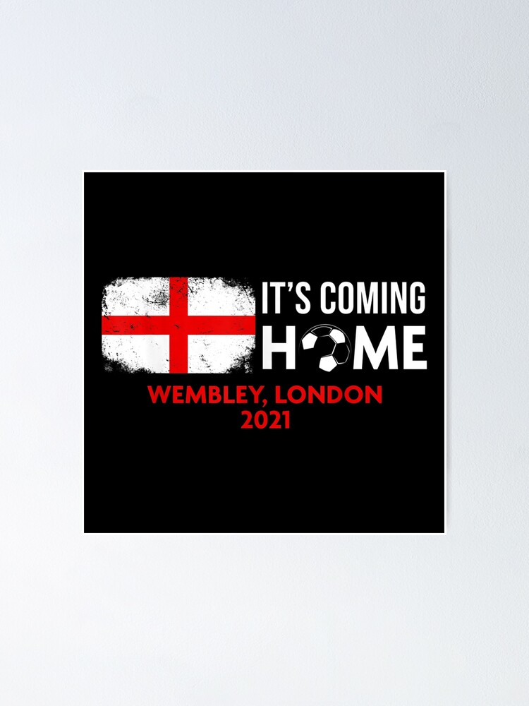 Its Coming Home England Football Poster By Cannonhollan Redbubble