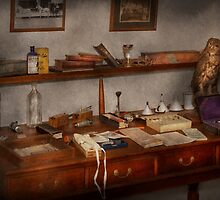 Doctor - Vet - The desk of a Veterinarian by Mike Savad