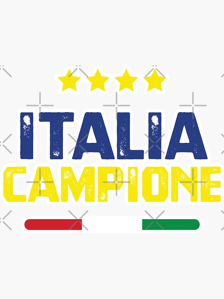 Forza Azzurri Italia Campione Italy Champion Football Gifts Sticker