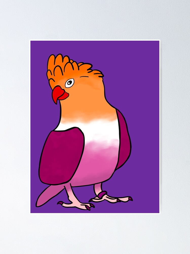 Pride Parrot Lesbian Galah Cockatoo Poster For Sale By LilyWily