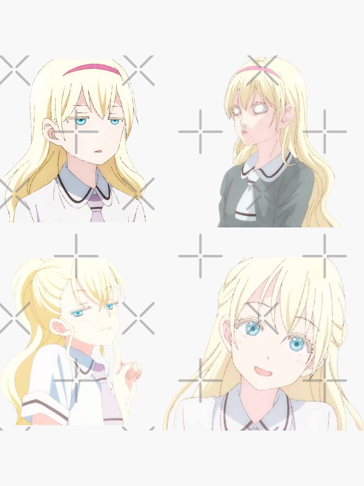 Olivia Asobi Asobase Pack Sticker For Sale By Aeeenry Redbubble