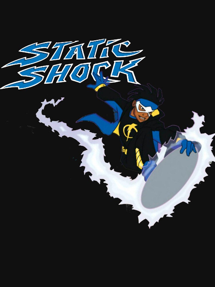 Static Shock T Shirt For Sale By Blackbee Redbubble Static Shock