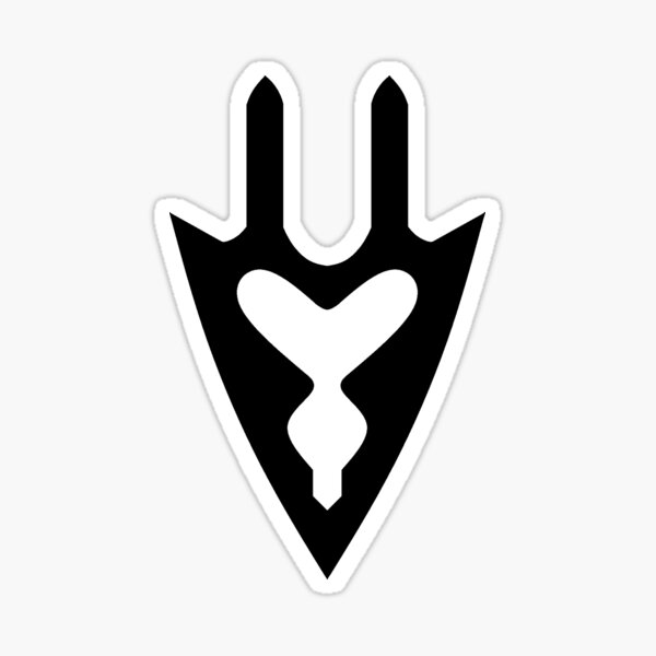 Dragoon Drg Minimalistic Black Job Icon Final Fantasy Xiv Sticker