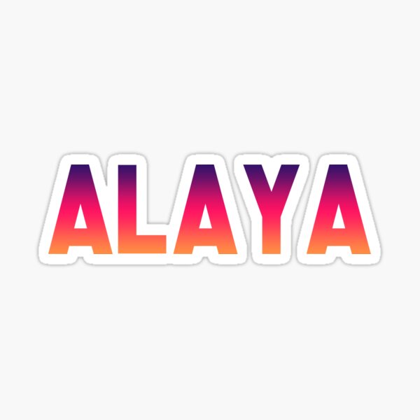 Alaya Sticker For Sale By Odosolomopo Redbubble