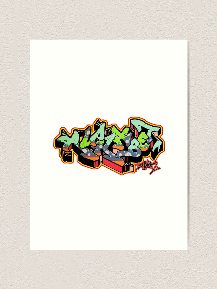 ALPHABET BY ESONE URBAN GRAFFITI STREET STYLE Art Print For Sale By