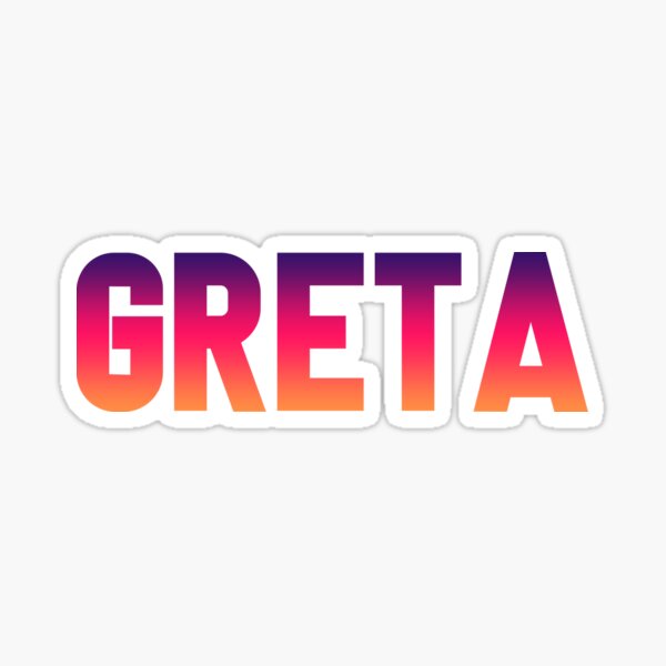 Greta Sticker For Sale By Odosolomopo Redbubble