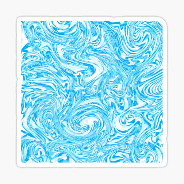 Blue Realistic Seamless Liquid Marble Texture Sticker By Svlgsm