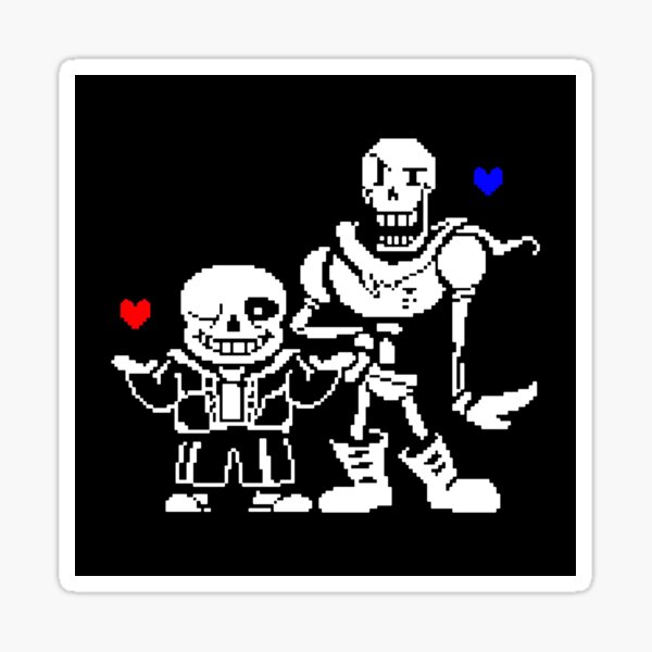 Undertale Sans And Papyrus Sticker For Sale By Jokobodhoh Redbubble