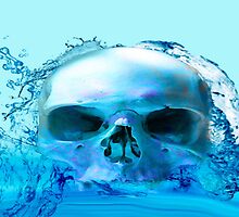 SKULL IN WATER by Icarusismart