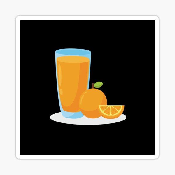 Orange Juice Sticker For Sale By Solomie12 Redbubble