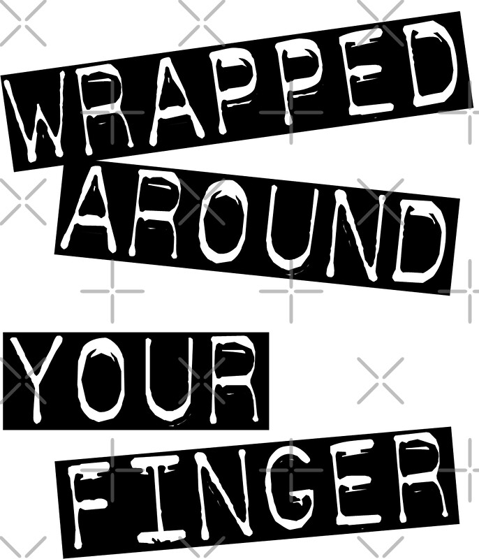 "wrapped around your finger" Stickers by Allibear87 Redbubble