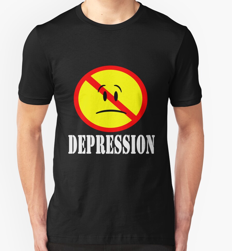 "DEPRESSION Tshirt" TShirts & Hoodies by Paul Quinn Redbubble
