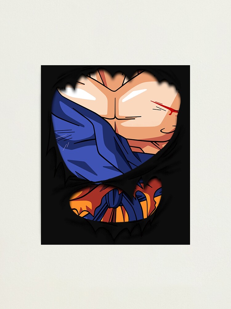 Lámina fotográfica Camiseta Goku Phase Two Chest Dragon Ball Super