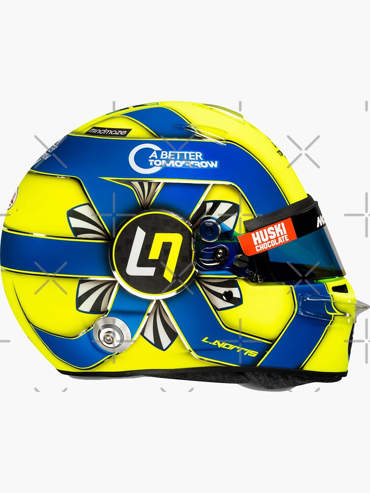 F Lando Norris Helmet Sticker Sticker For Sale By Cse Redbubble