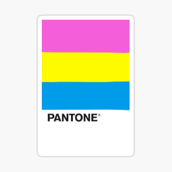 Pansexual Pantone Sticker For Sale By Artydesignz Redbubble