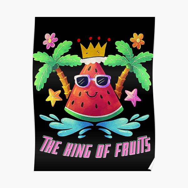 Poster chemise le roi des fruits chemise pastèque le roi des fruits