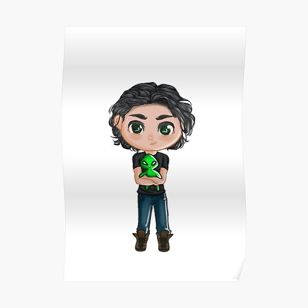 Lux Daemon Black Chibi Poster For Sale By FandomFealty Redbubble