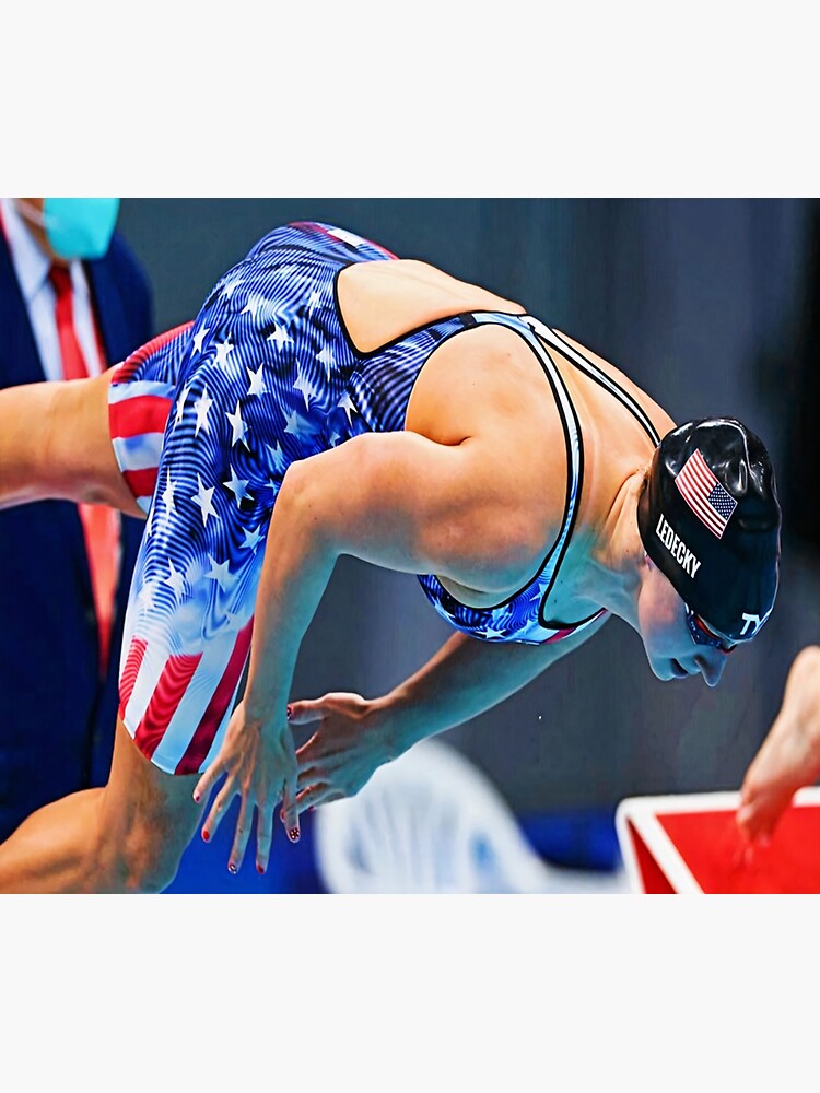 Katie Ledecky Olympics Katie Ledecky Best Race Sticker For Sale By