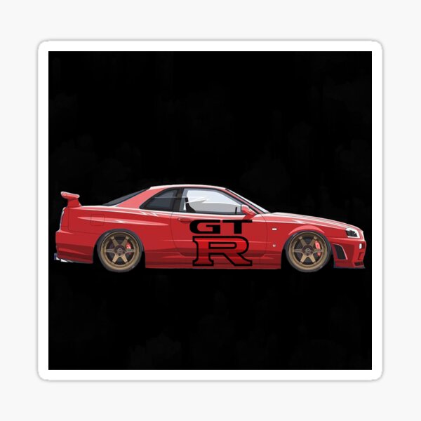 Nissan Skyline R Gtr Sticker For Sale By Gimhan Redbubble