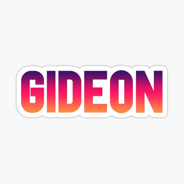 Gideon Sticker For Sale By Odosolomopo Redbubble