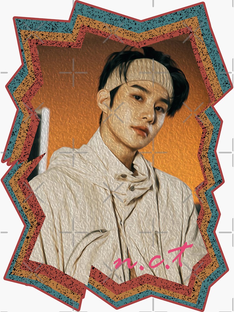 Kim Jungwoo NCT Jungwoo Korean Kpop Retro Color Oil Paint Design