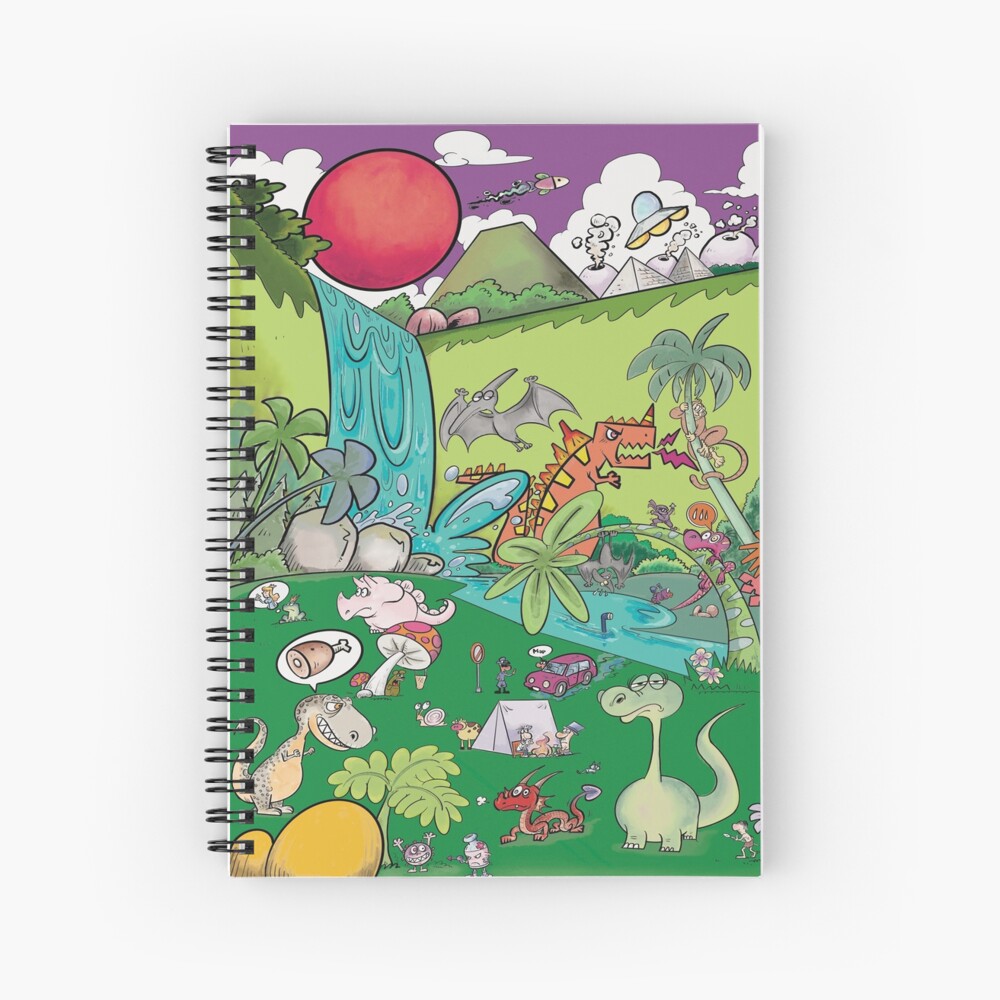 Cuaderno De Espiral Dinosaurio T Rex Arte De L Nea De Dibujos