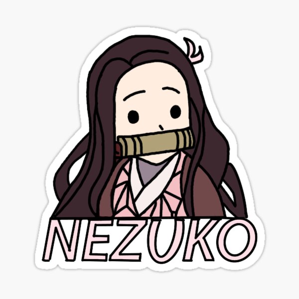 NEZUKO Demon Slayer Sticker By Kebartl Redbubble