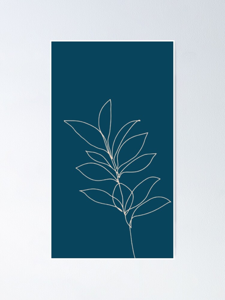 Minimalist Nude Flower Poster By Misskholeta Redbubble