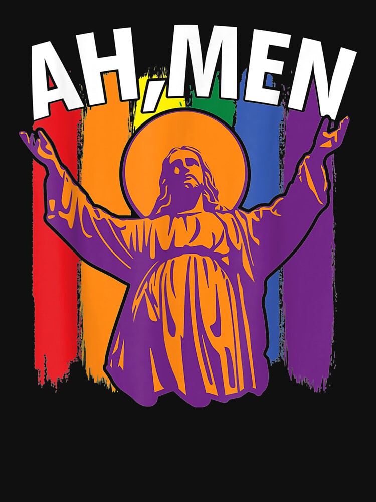 Ah Men Jesus Pride Gay LGBT Tank Top Sold By BilPerkins SKU 1963628