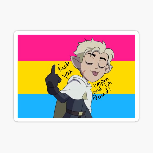 Hunter Pan Sexual Pride Sticker For Sale By AxolotlArtist32 Redbubble