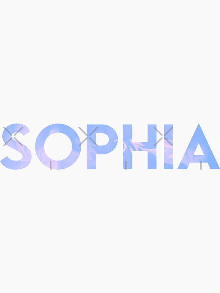 Sophia Name Sticker For Sale By Ellebackup Redbubble