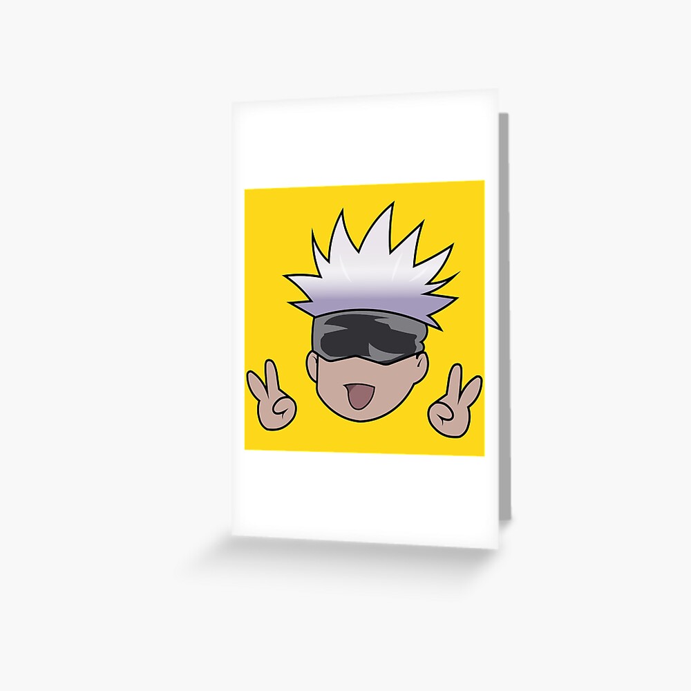 Jujutsu Kaisen Gojo Satoru Greeting Card By MagiqueStickers Redbubble