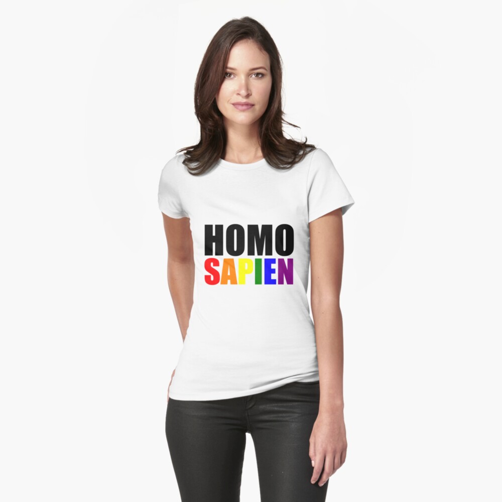 Homo Sapien Gay Pride Rainbow T Shirt By Bigbadbear Redbubble