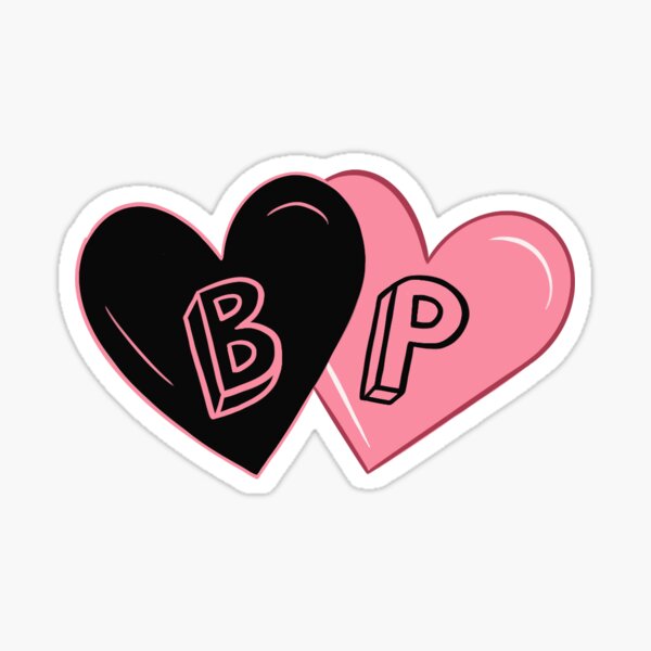 Blackpink Heart Sticker For Sale By Syrilbobadilla Redbubble