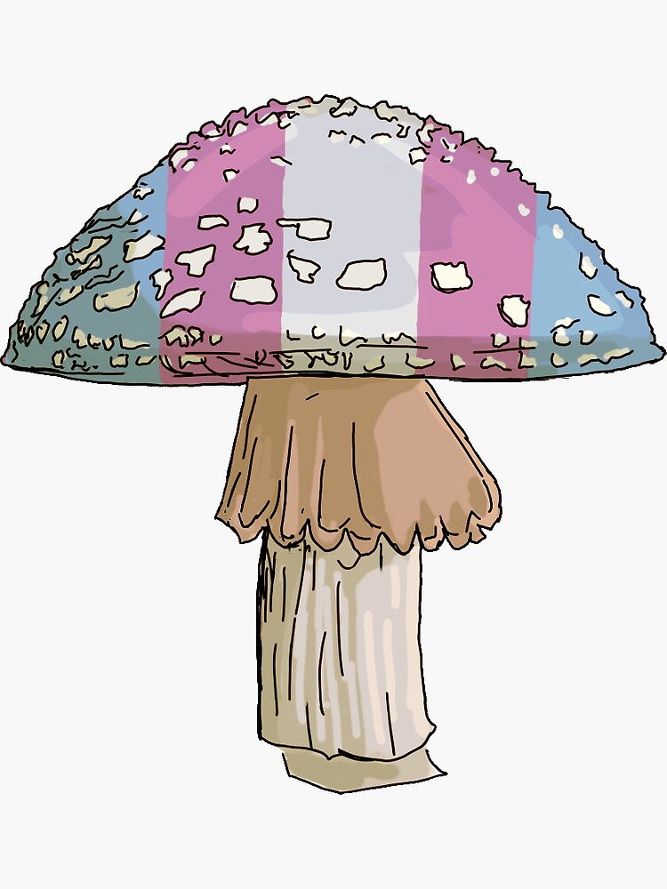 Kopie Von Gay Pride Mushroom Sticker For Sale By Dorithefish Redbubble