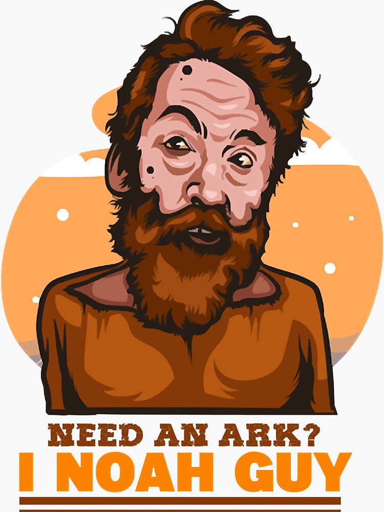 Need An Ark I Noah Guy Funny Christian Pun Good Bible Humor Sticker