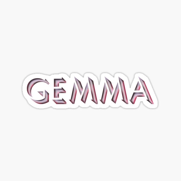 Gemma Sticker By Melmel9 Redbubble