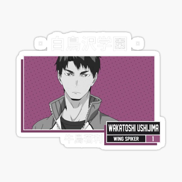 Haikyuu Wakatoshi Ushijima Shiratorizawa Academy Sticker For Sale By