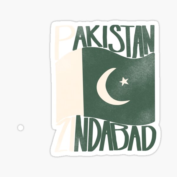 Pakistan Zindabad Sticker For Sale By Afraadot Redbubble