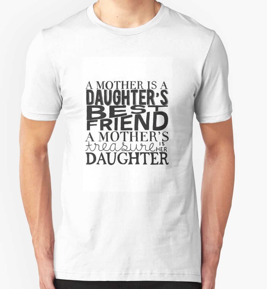 t shirt for mother and daughter