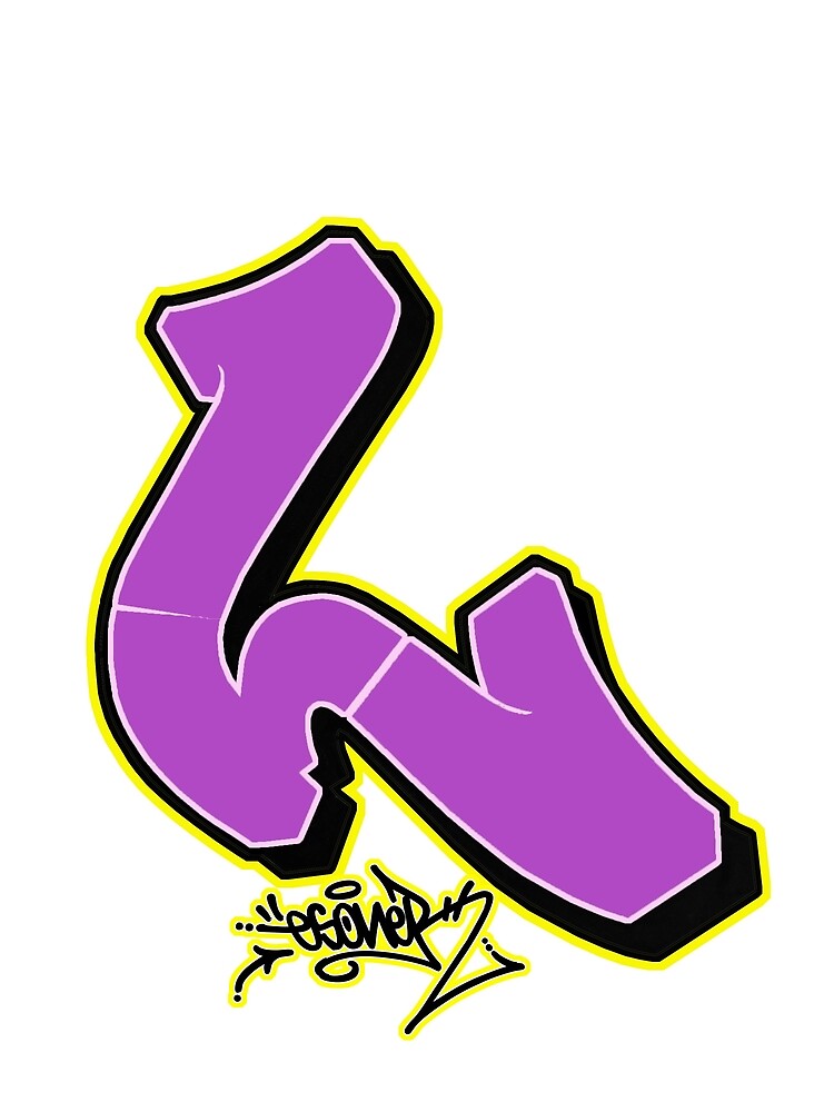 Purple LETTER L BY ESONE URBAN GRAFFITI STREET STYLE Poster For