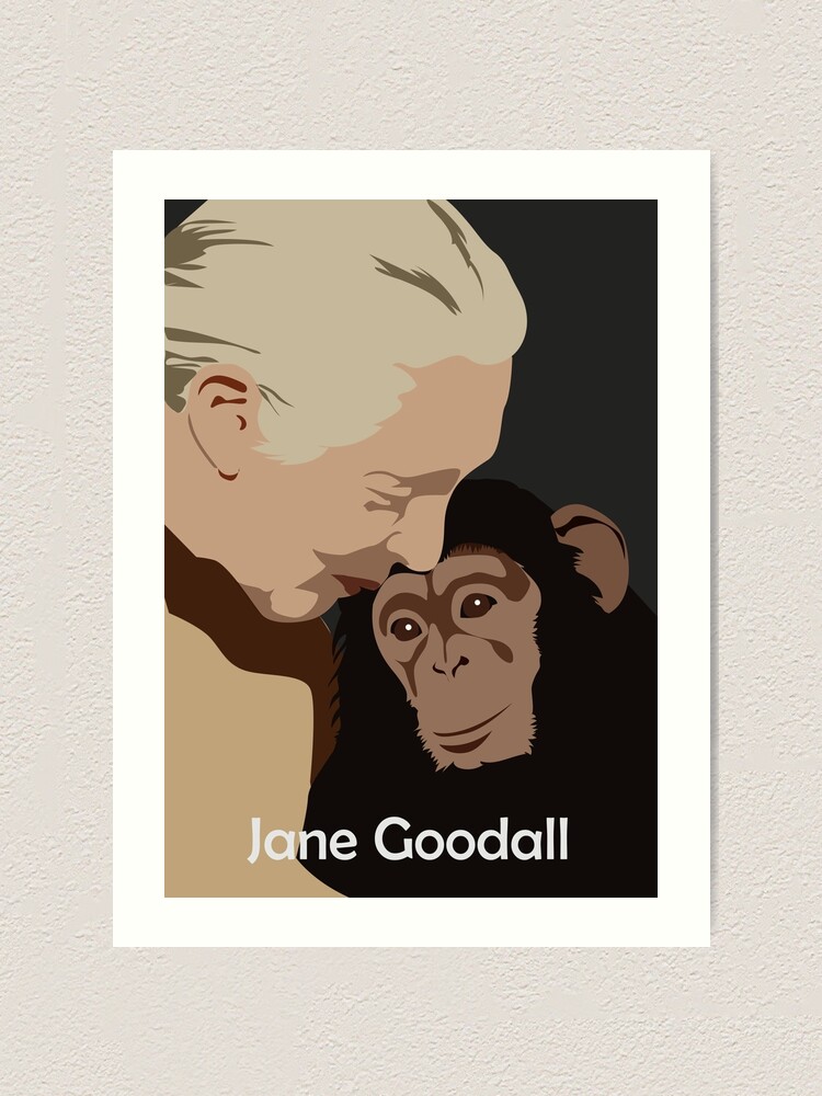 L Mina Art Stica Jane Goodall Poster Art Chimpanzee Cient Fico